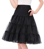 Traditional Knee-Length Skirts for Wedding Three Hoops Underskirts Western Party Crinoline Skirts Colorful Petticoats Three Size