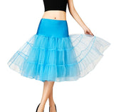 Traditional Knee-Length Skirts for Wedding Three Hoops Underskirts Western Party Crinoline Skirts Colorful Petticoats Three Size