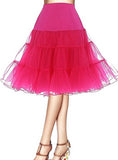 Traditional Knee-Length Skirts for Wedding Three Hoops Underskirts Western Party Crinoline Skirts Colorful Petticoats Three Size