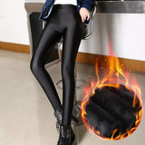 Women Winter Warm Leggings Velvet Leggings Shiny  Black Leggins Leggings Calzas Mujer Leggins High Waist Leggings