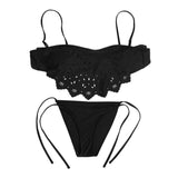 Summer Sexy Crochet Low Waist Bikini Set Swimwear Women Female Lady Girls Swimsuit Beach Wear Bathing Suits new