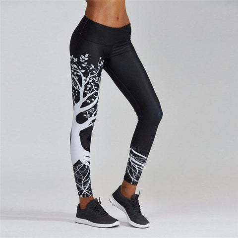 Beautiful Designer Leggings with Pepper Tree pattern