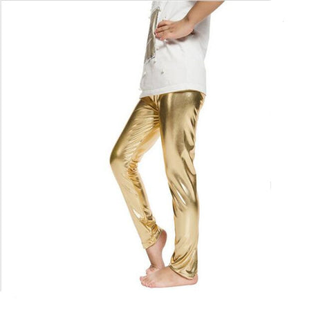 Kid leggins gold silver child leggings    kid leather pants girl legging baby pants kid  leggings girl pants child legging