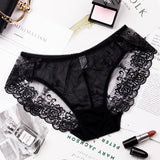 Women's Sexy Lace Panties Seamless Breathable Rose Underwear