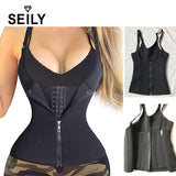 Slimming Waist Trainer Zipper Top Shape Wear Neoprene Sweet Sweat Vest Women Plus Sizes Tummy Control Body Magic Shaper Lingerie