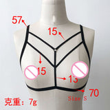 Women Sexy Fashion Ladies Halter Elastic Cage Sexy Strappy Bra Bustier Polyester Bra Strap