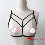 Women Sexy Fashion Ladies Halter Elastic Cage Sexy Strappy Bra Bustier Polyester Bra Strap