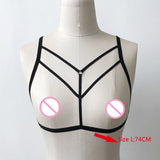 Women Sexy Fashion Ladies Halter Elastic Cage Sexy Strappy Bra Bustier Polyester Bra Strap