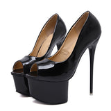 women's heels wedding shoes red beige pumps womens heels Platform pumps peep toe high heels platform shoes sexy heels  YMA397