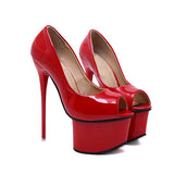 women's heels wedding shoes red beige pumps womens heels Platform pumps peep toe high heels platform shoes sexy heels  YMA397
