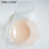 VENI LYNN Instant Boob Lift Up Tape Petals Reusable Flower Silicone Nipple Cover Breast Pasties Round Chest Stickers for Nipple