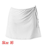 Ladies Mix Match Solid Color Swim Beachwear Skirt Wrap Sexy Bikini Cover Soft Black/White Strap Cover drop Shipping