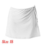 Ladies Mix Match Solid Color Swim Beachwear Skirt Wrap Sexy Bikini Cover Soft Black/White Strap Cover drop Shipping