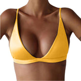 Women Push-Up Padded Bikini Top Bandeau Swimwear Swimsuit Beachwear