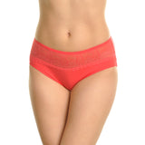 Angelina Cotton Mid-Rise Briefs with Lace Waist (6-Pack)