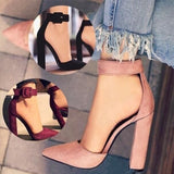 Women Pumps Ankle Strap Women Helels For Wedding Shoes Women Heels Classic High Heels Extreme Heeled Sandals 12CM Ladies Red888