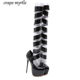 ankle strap heels 16CM sexy High Heels shoes Pumps women heels Party Shoes for Women Platform Pumps ladies black heels  YMA404