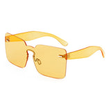 RTBOFY Rimless Sunglasses Women Vintage acetate frame unique style summer shades UV400