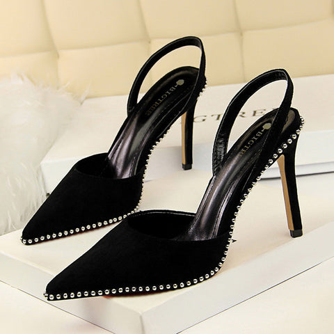 Women Pumps New Women Sandals Sexy High Heels Suede Women Shoes High Heel Women Wedding Shoes Crystal Kitten Heels Stiletto