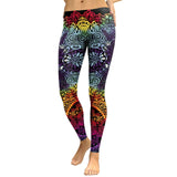 Gradient Mandala Flower Leggings 3D Printed Fitness Leggings Women Slim Leggings Elastic Causal Legging leggins mujer