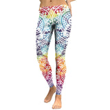 Gradient Mandala Flower Leggings 3D Printed Fitness Leggings Women Slim Leggings Elastic Causal Legging leggins mujer