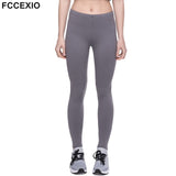 FCCEXIO 2019 Sexy Push Up Black Leggings Women New Fashion High Waist Workout Leggings Fitness Leggings Slim Sporting Legging