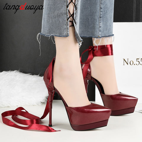 women shoes high heel pumps women shoes platform high heels wedding shoes ladies pumps ankle strap heels salto alto feminino