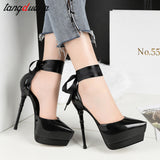 women shoes high heel pumps women shoes platform high heels wedding shoes ladies pumps ankle strap heels salto alto feminino