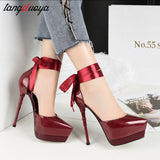 women shoes high heel pumps women shoes platform high heels wedding shoes ladies pumps ankle strap heels salto alto feminino